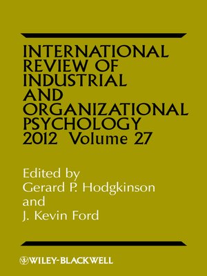 cover image of International Review of Industrial and Organizational Psychology, 2012